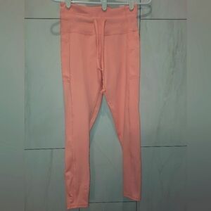 Womens Champion Performance peach leggings size medium excellent used condition